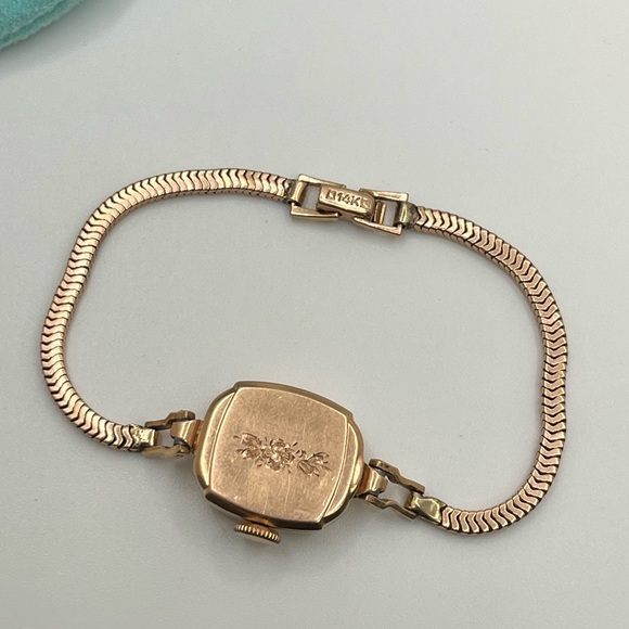 Vintage Tiffany & Co. 14K Rose Gold Snake Link Ladies Watch - Picture 6 of 10
